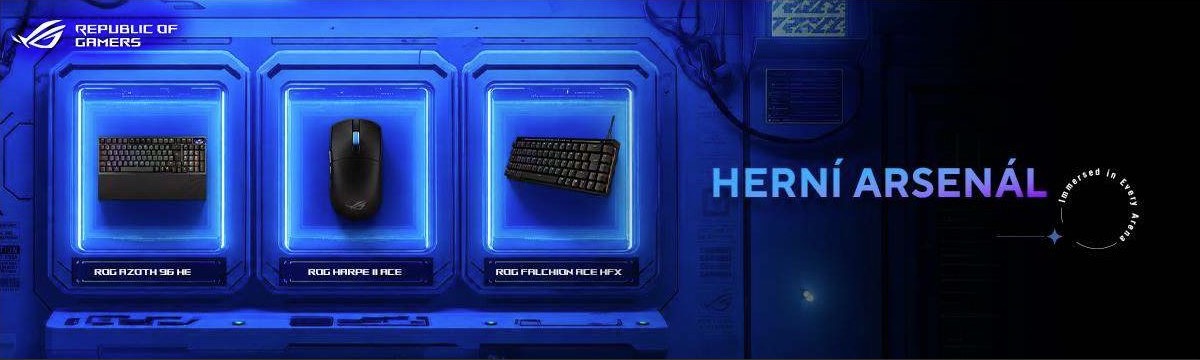 Herní Arsenál 2026 – ASUS Republic of Gamers myši a klávesnice
