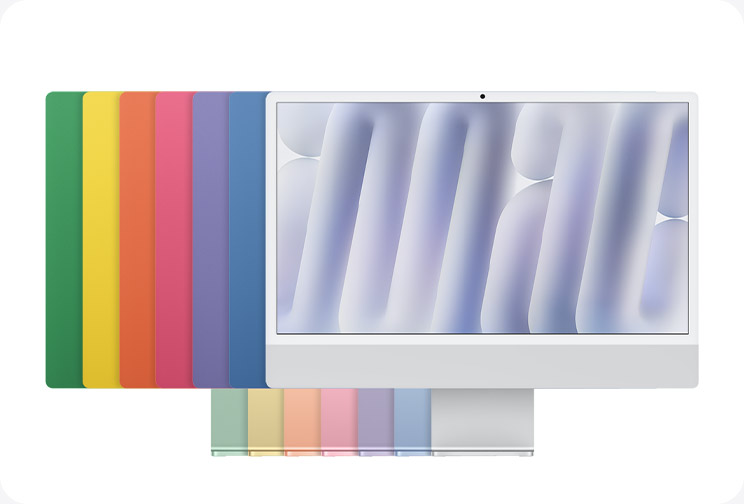 Apple iMac 24 – barevný stolní počítač s Retina displejem pro práci, školu i domácnost
