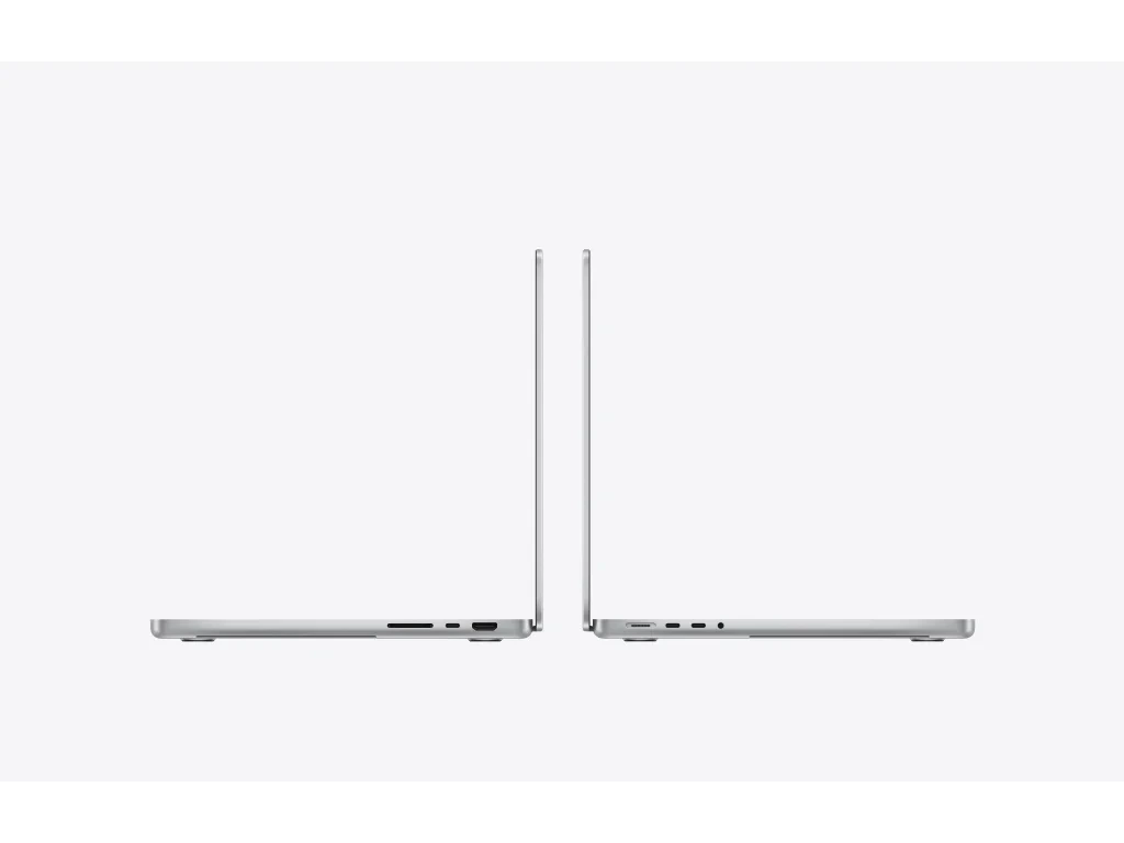 MacBook Pro 14″ M5 — porty, boční pohled