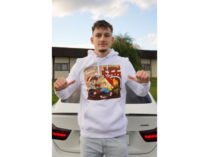 Štěps Vánoční Mikina XS-3XL (Bílá)