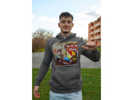 Štěps Vánoční Mikina XS-3XL (Šedá)