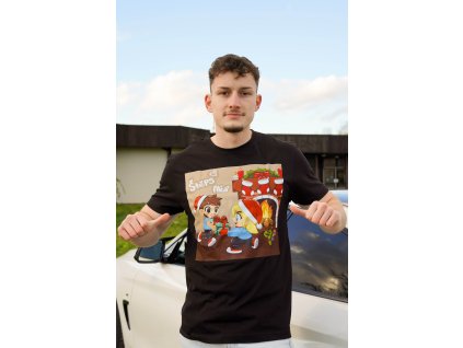 Štěps Vánoční Tričko XS-3XL (Černá)